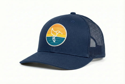 Hummingbird Sunrise Hat in Midnight | Warrior Sol cancer support accessories