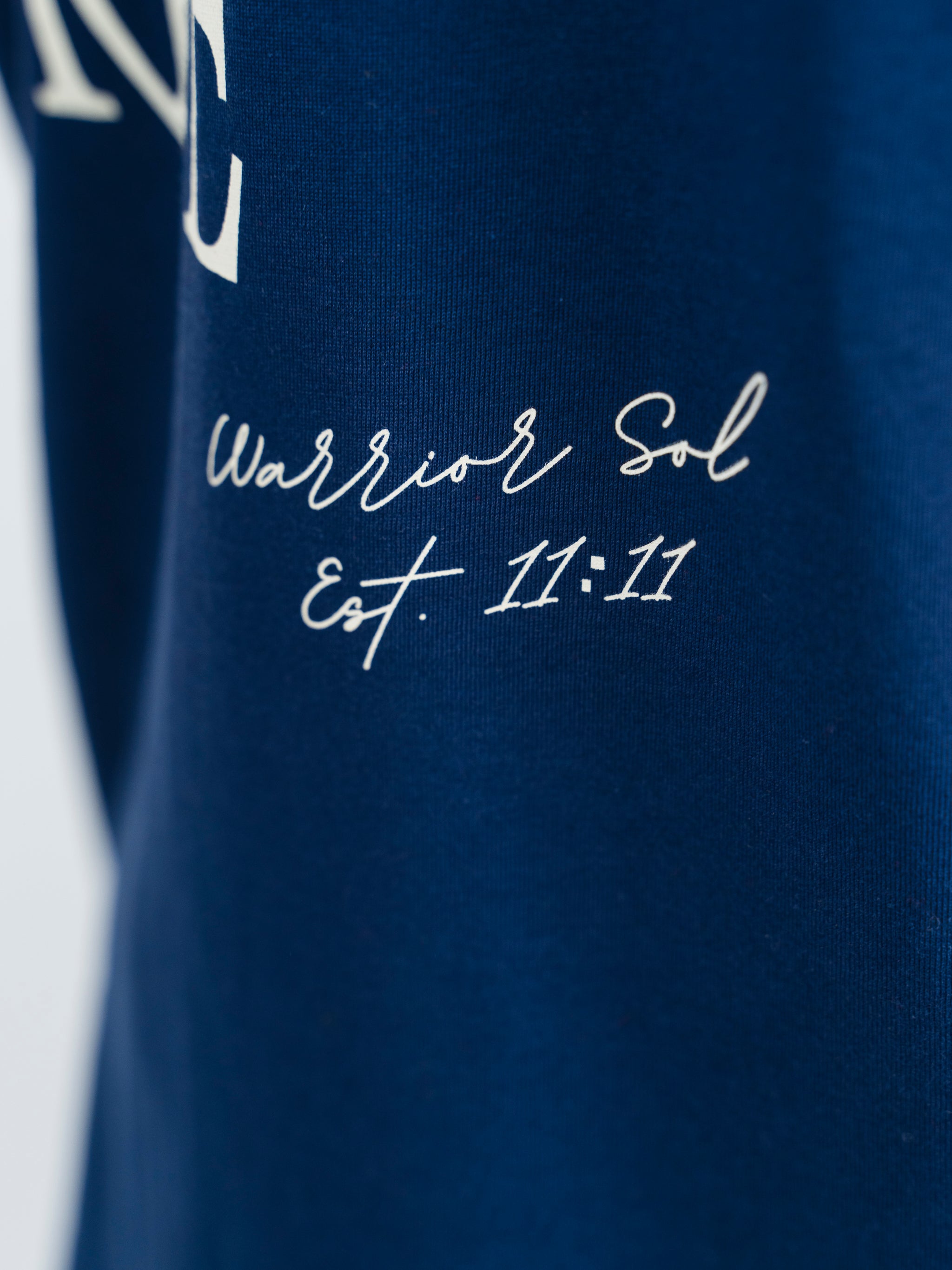 Warrior Sol Being Gentle T-Shirt in Midnight Blue | cancer support apparel