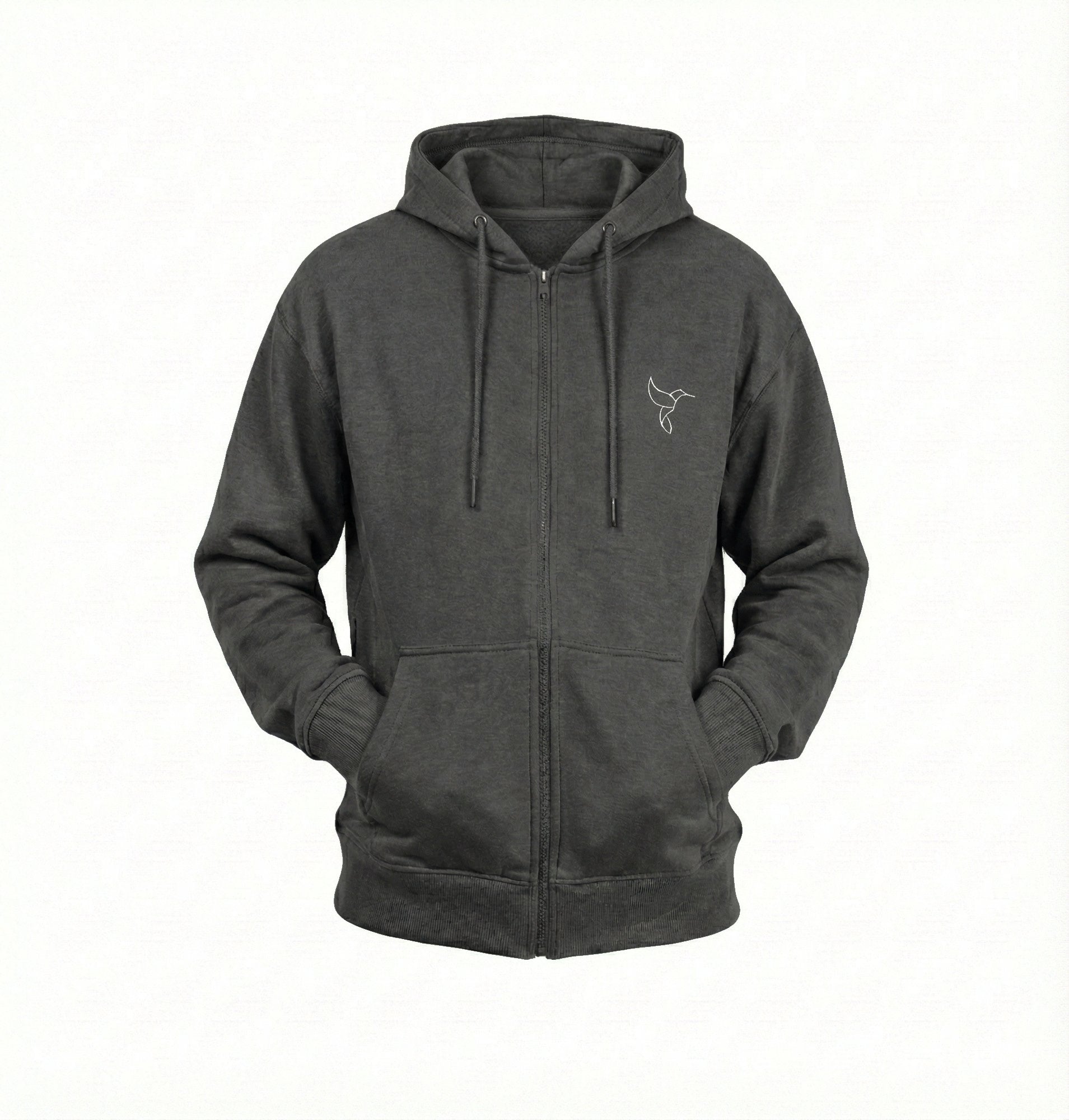 Warrior Sol Warrior Zip-Up Hoodie in Slate Gray | cancer support apparel