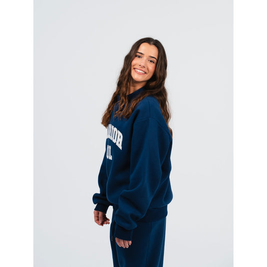 Warrior Sol Varsity Mockneck in Midnight Blue front view