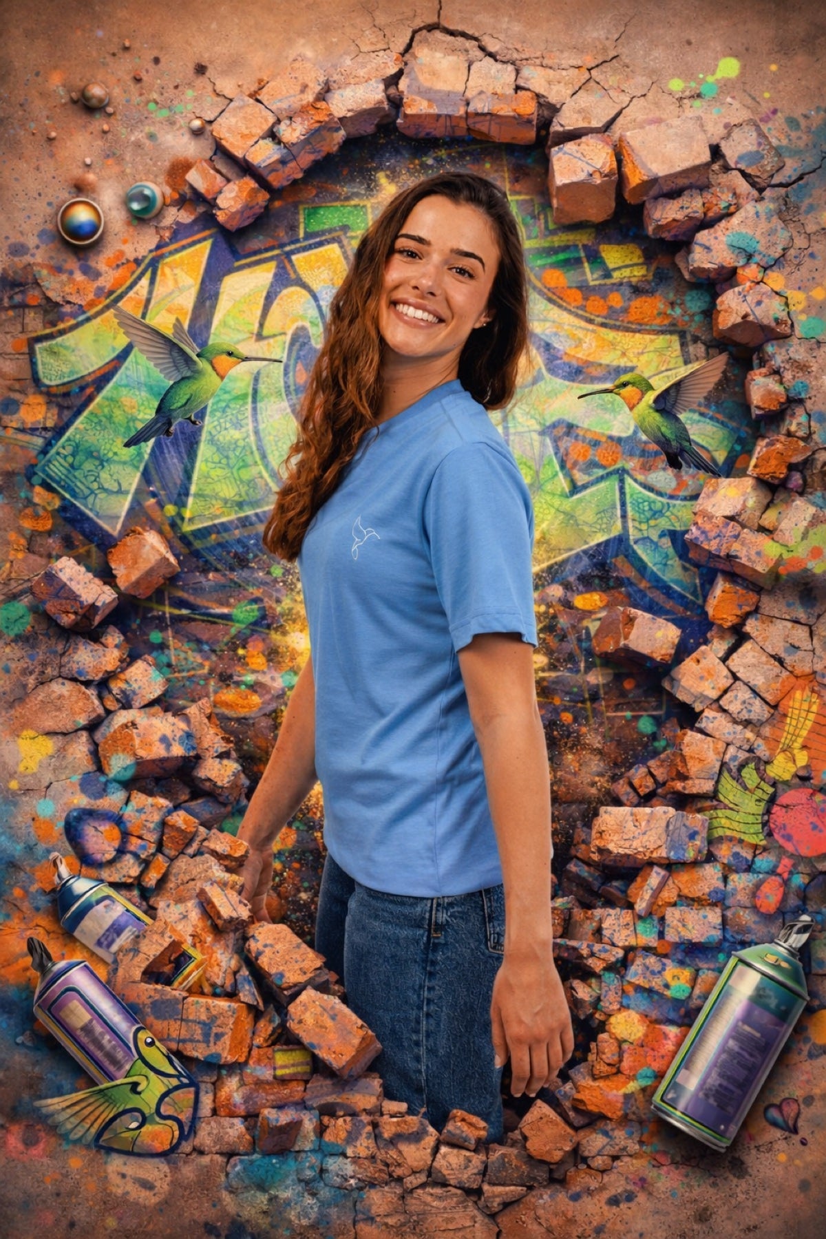 Warrior Sol Everyday T-Shirt in Sky Blue