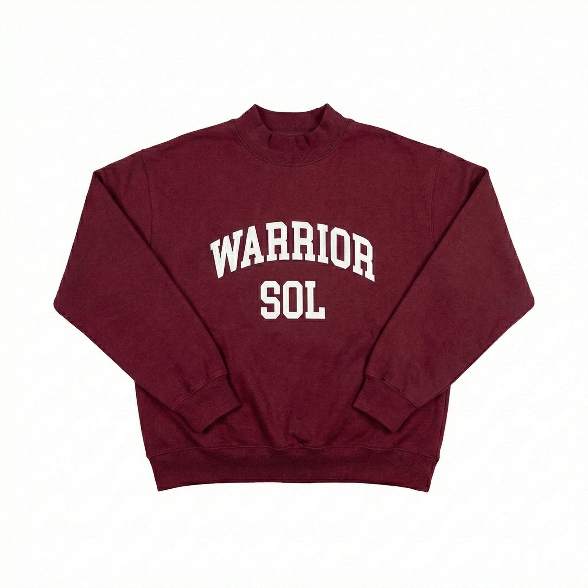 Warrior Sol Varsity Mockneck in Berry | cancer support apparel