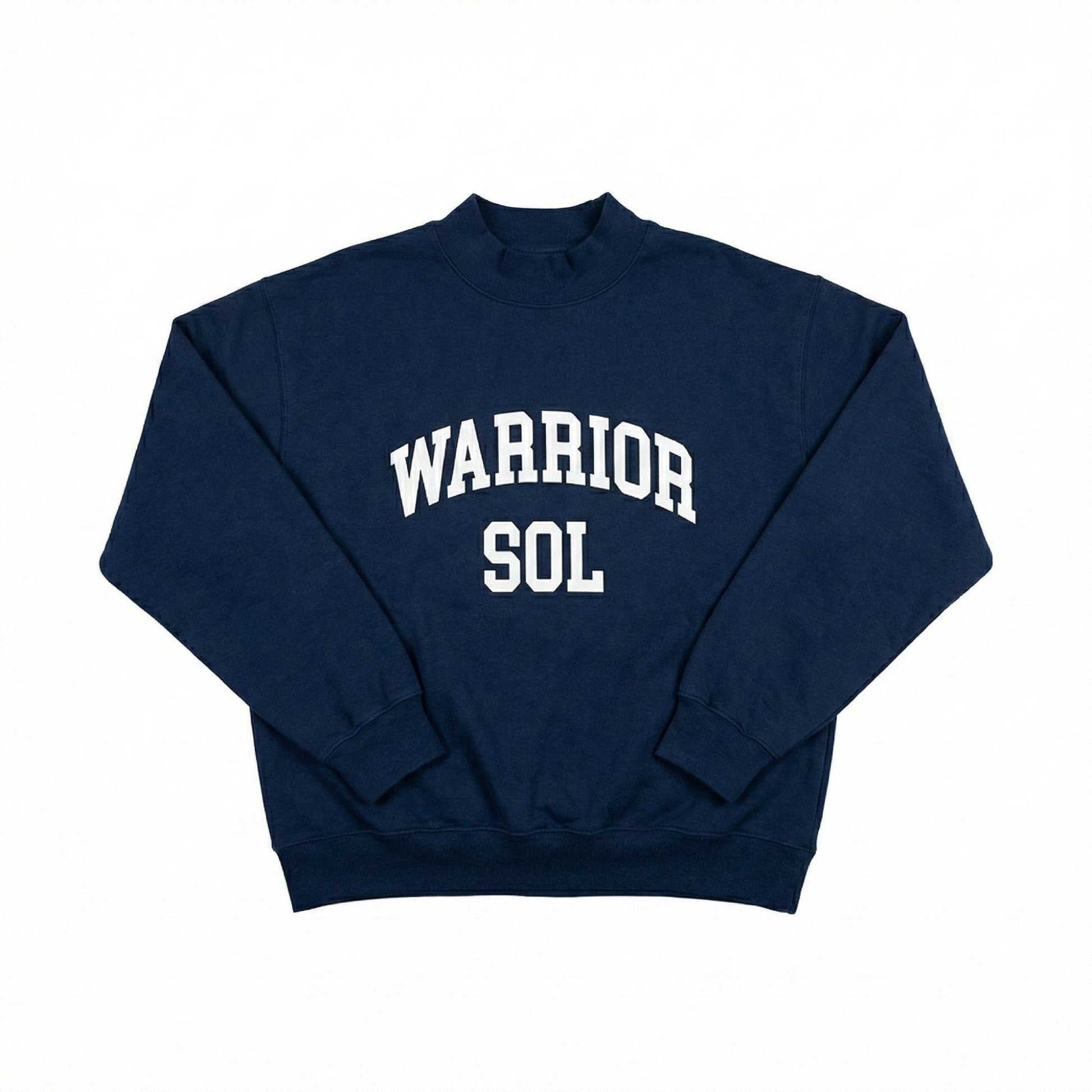 Warrior Sol Varsity Mockneck in Midnight Blue solo view