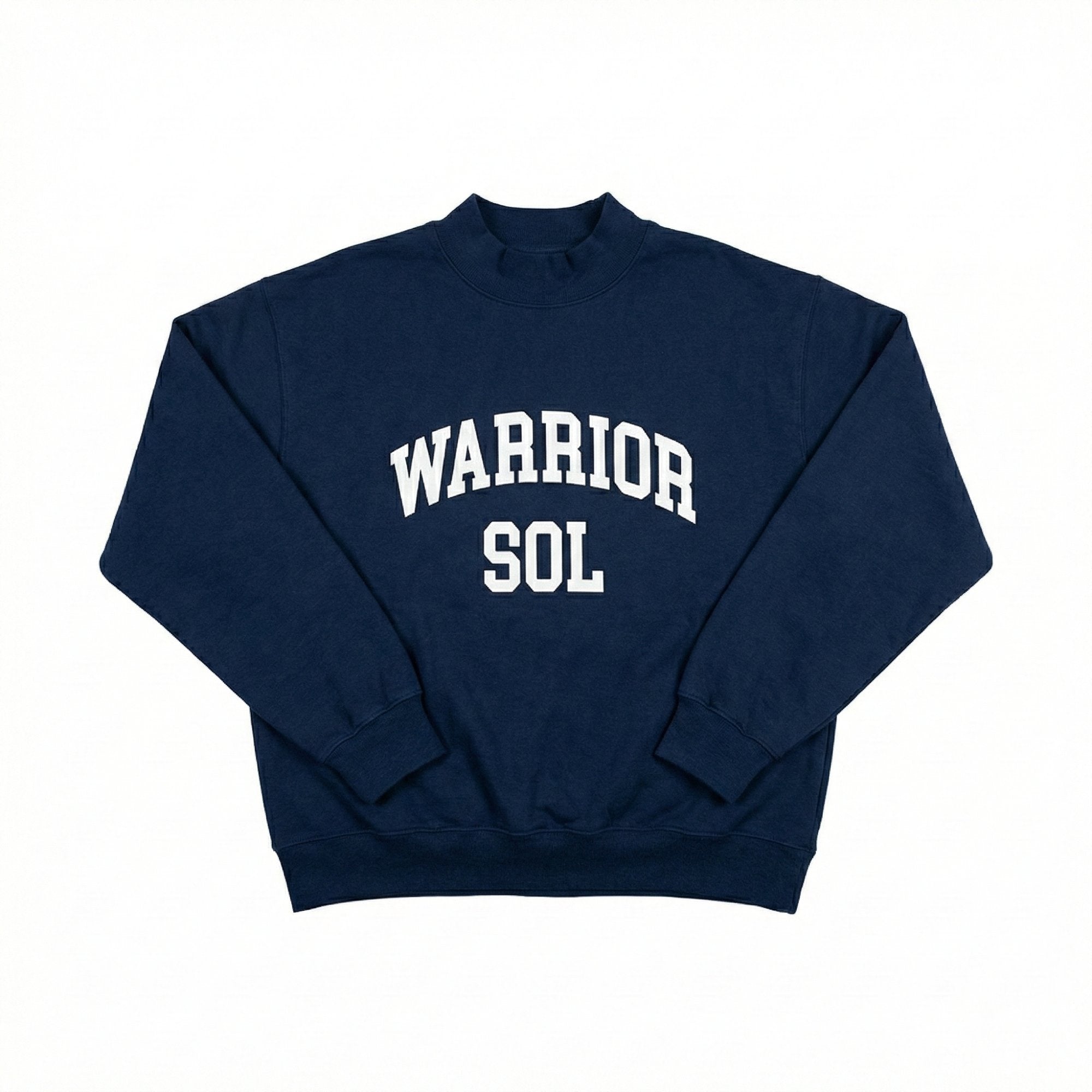 Warrior Sol Varsity Mockneck in Midnight Blue | cancer support apparel