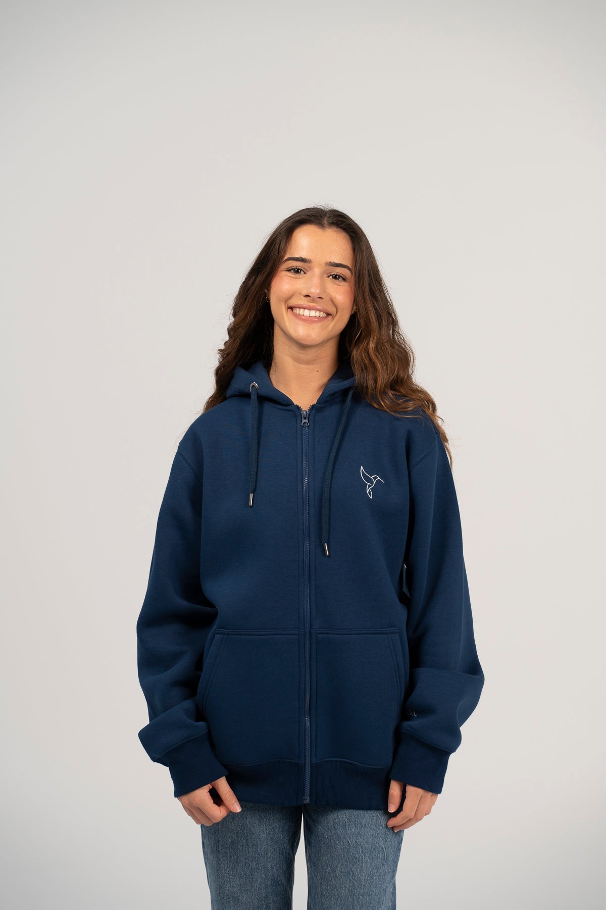 Warrior Sol Warrior Zip-Up Hoodie - lifestyle photo | mission-driven cancer support apparel