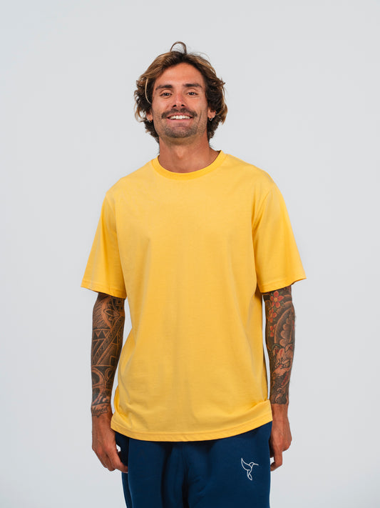 Warrior Sol Brave Series Being Strong T-Shirt in Sunshine Yellow front view