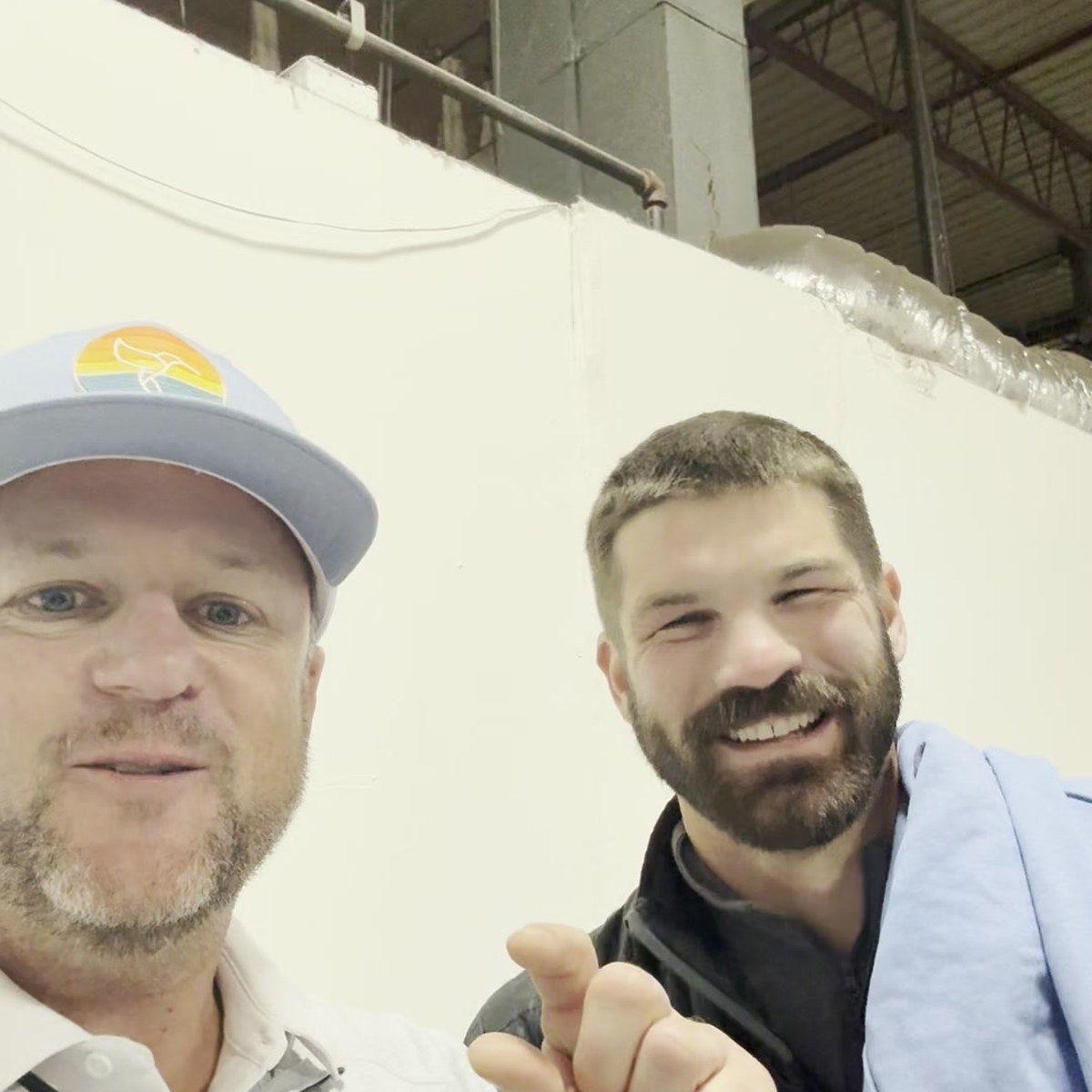 Jimmy and Ty at the Cause Logistics warehouse, Memphis