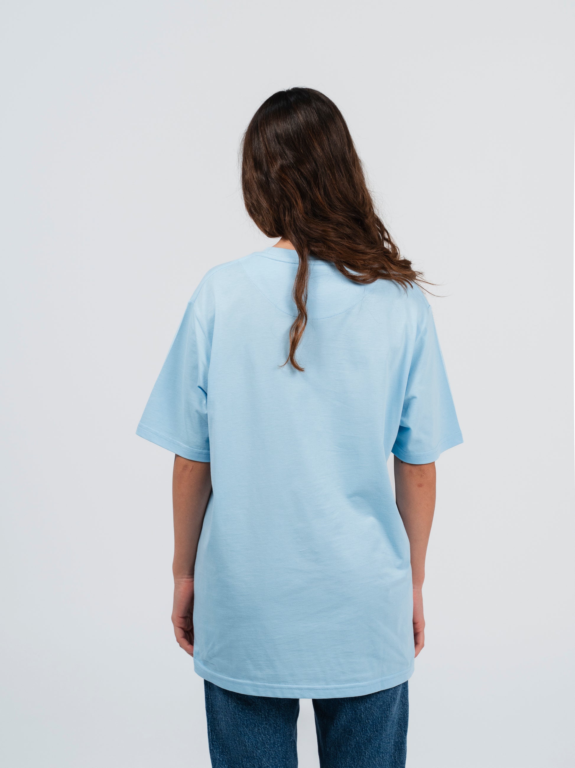 Feeling It All Brave Series T-Shirt in Light Blue - Close Up